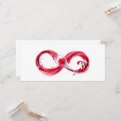 Infinity with Red Wine Karte (Vorderseite/Rückseite Beispiel)