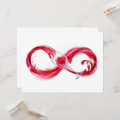 Infinity with Red Wine Karte (Vorderseite/Rückseite Beispiel)