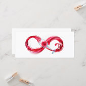 Infinity with Red Wine Karte (Vorderseite/Rückseite Beispiel)