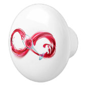 Infinity with Red Wine Keramikknauf (Rechts)