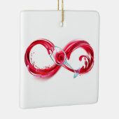 Infinity with Red Wine Keramikornament (Rechts)