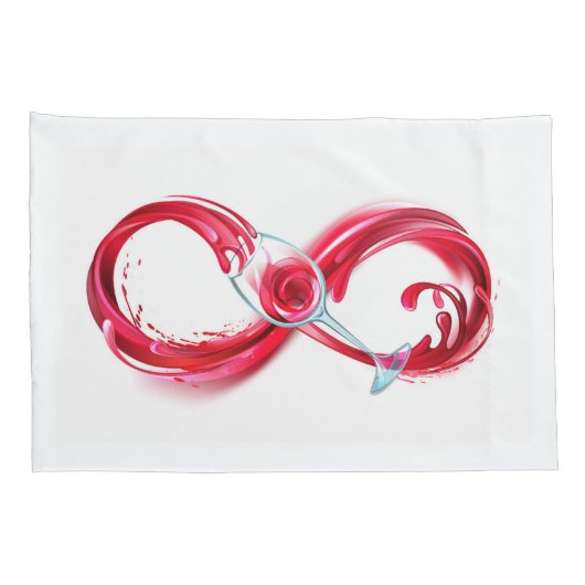 Infinity with Red Wine Kissenbezug (Rückseite-Rechts)
