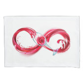 Infinity with Red Wine Kissenbezug (Vorderseite-Links)