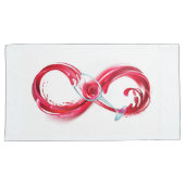 Infinity with Red Wine Kissenbezug (Vorderseite-Rechts)