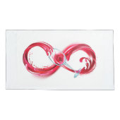 Infinity with Red Wine Kissenbezug (Rückseite-Links)