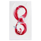 Infinity with Red Wine Kleine Geschenktüte (Rückseite)