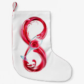 Infinity with Red Wine Kleiner Weihnachtsstrumpf (Vorderseite)