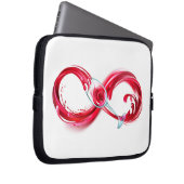 Infinity with Red Wine Laptopschutzhülle (Vorne Rechts)