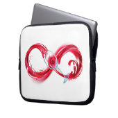 Infinity with Red Wine Laptopschutzhülle (Vorderseite Links)