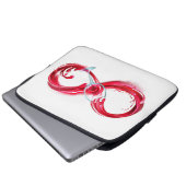 Infinity with Red Wine Laptopschutzhülle (Vorne Knopf)