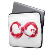 Infinity with Red Wine Laptopschutzhülle (Vorderseite Links)