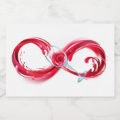 Infinity with Red Wine Lebensmitteletikett (Einzelnes Label)