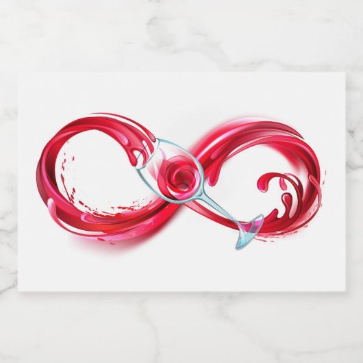 Infinity with Red Wine Lebensmitteletikett (Einzelnes Label)