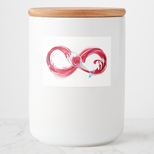 Infinity with Red Wine Lebensmitteletikett (Vorderseite)