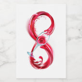 Infinity with Red Wine Lebensmitteletikett (Einzelnes Label)
