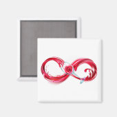 Infinity with Red Wine Magnet (Vorderseite/Rückseite)