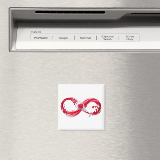 Infinity with Red Wine Magnet (In Situ (Geschirrspüler))