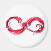 Infinity with Red Wine Magnet (Vorne)
