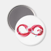 Infinity with Red Wine Magnet (Vorderseite/Rückseite)
