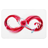 Infinity with Red Wine Magnet (Horizontal)
