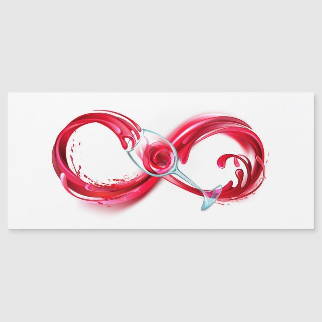Infinity with Red Wine Magnetkarte (Vorderseite)