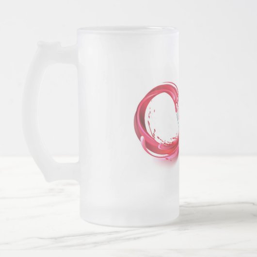 Infinity with Red Wine Mattglas Bierglas (Links)