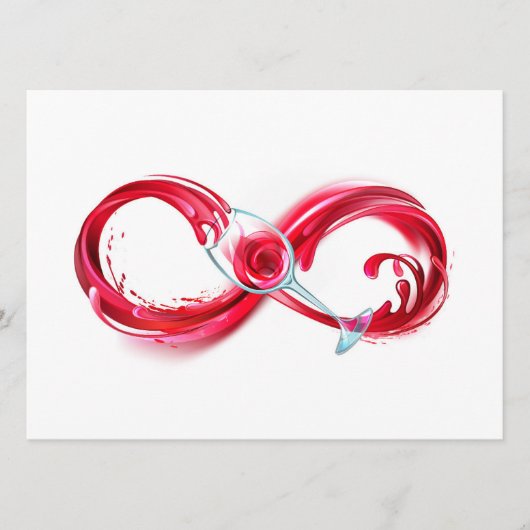 Infinity with Red Wine Menükarte (Vorderseite)