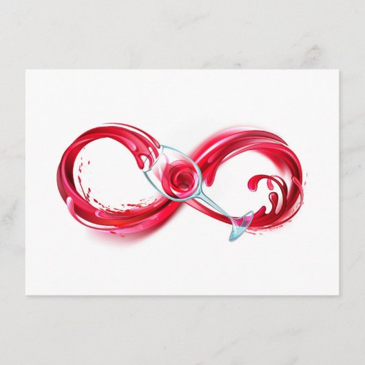Infinity with Red Wine Menükarte (Vorderseite)