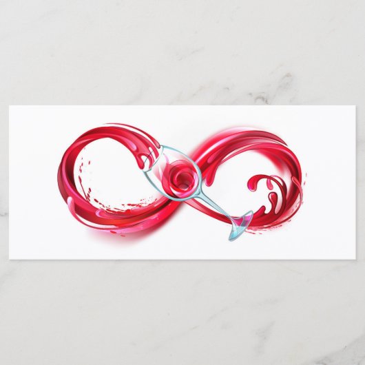Infinity with Red Wine Menükarte (Vorderseite)