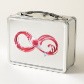 Infinity with Red Wine Metall Brotdose (Rückseite)