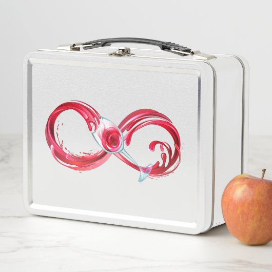 Infinity with Red Wine Metall Brotdose (Beispiel)