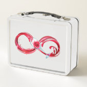 Infinity with Red Wine Metall Brotdose (Rückseite)