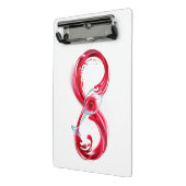 Infinity with Red Wine Mini Klemmbrett (Gewinkelt2)