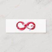 Infinity with Red Wine Mini Visitenkarte (Vorderseite)
