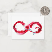 Infinity with Red Wine Mitteilungskarte (Vorderseite/Rückseite Beispiel)