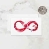Infinity with Red Wine Mitteilungskarte (Vorderseite/Rückseite Beispiel)