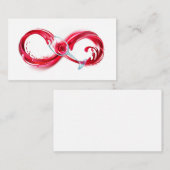 Infinity with Red Wine Mitteilungskarte (Vorne/Hinten)