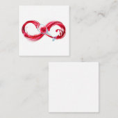 Infinity with Red Wine Mitteilungskarte (Vorne/Hinten)
