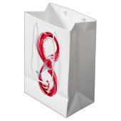 Infinity with Red Wine Mittlere Geschenktüte (Vorderseite Schrägansicht)