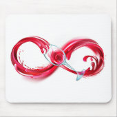 Infinity with Red Wine Mousepad (Vorne)