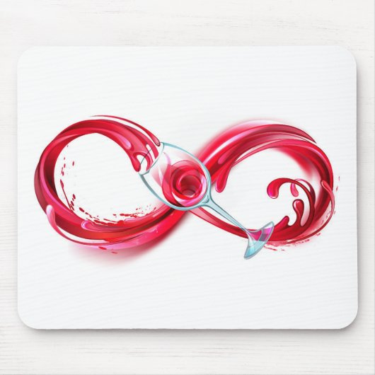 Infinity with Red Wine Mousepad (Vorne)
