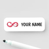 Infinity with Red Wine Namensschild (Beispiel)