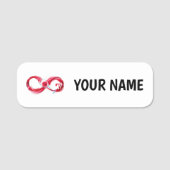 Infinity with Red Wine Namensschild (Vorderseite)