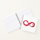 Infinity with Red Wine Notizblock (Innenseite)