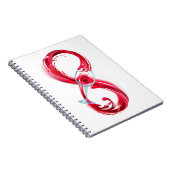 Infinity with Red Wine Notizblock (Rechte Seite)
