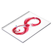 Infinity with Red Wine Notizblock (Linke Seite)