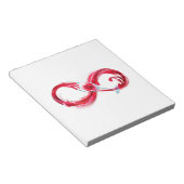 Infinity with Red Wine Notizblock (angewinkelt)