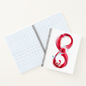 Infinity with Red Wine Notizblock (Innenseite)