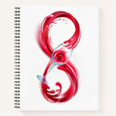 Infinity with Red Wine Notizblock (Vorderseite)