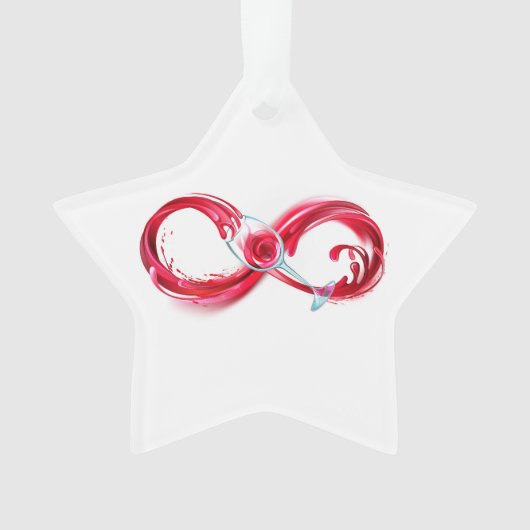 Infinity with Red Wine Ornament (Vorderseite)